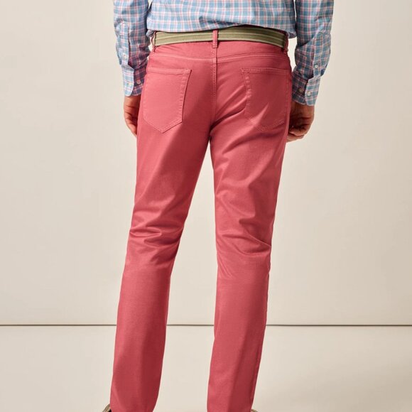 johnnie-O Carmel Sateen 5-Pocket Pants Malibu Red Size 38X32 - Picture 10 of 10